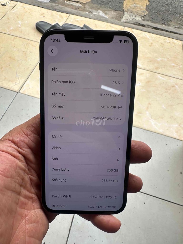 Apple iPhone 12 Pro 256GB Đen. Mua bán Điện thoại tại Quận Bình Tân Tp Hồ Chí Minh được đăng bởi dũng phụ kiện hình 1