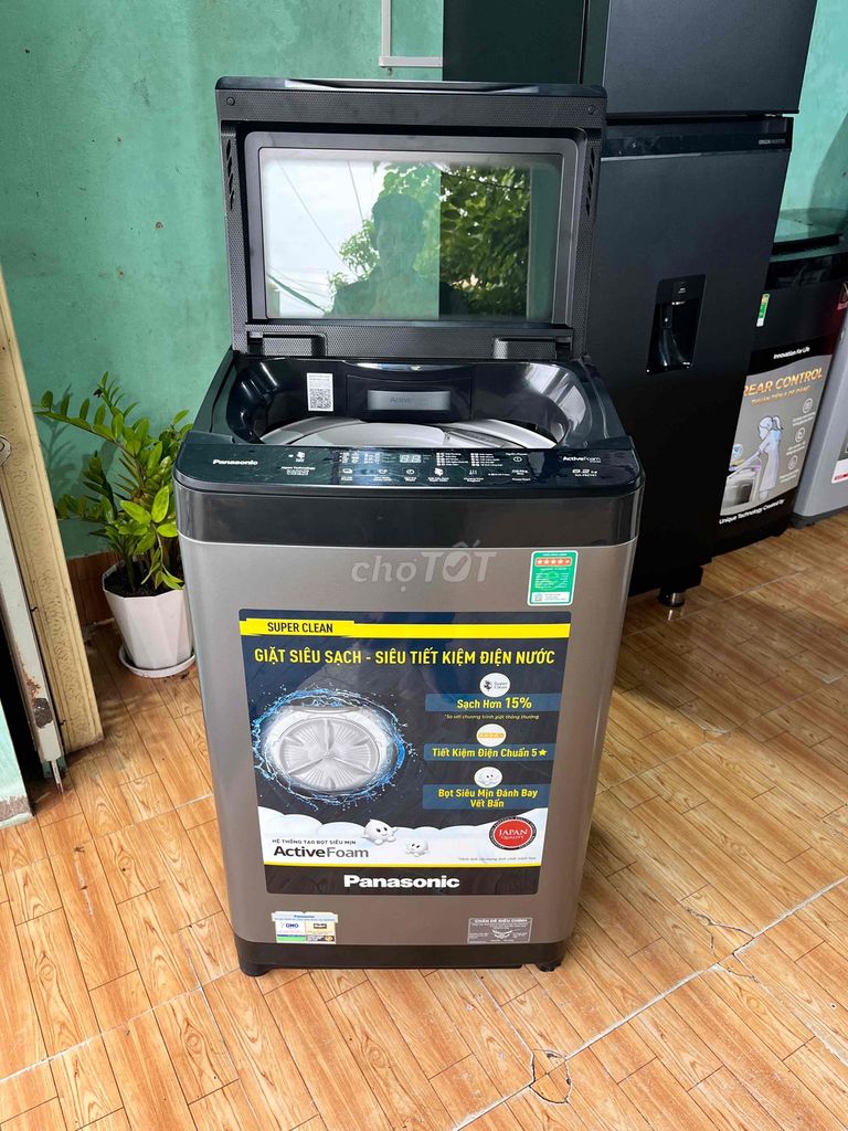 Máy giặt Panasonic 8.2kg cửa trên Xám mới. Mua bán Máy giặt tại Thành phố Trà Vinh Trà Vinh được đăng bởi Điện Máy Điện Lạnh Thanh lý hình 1