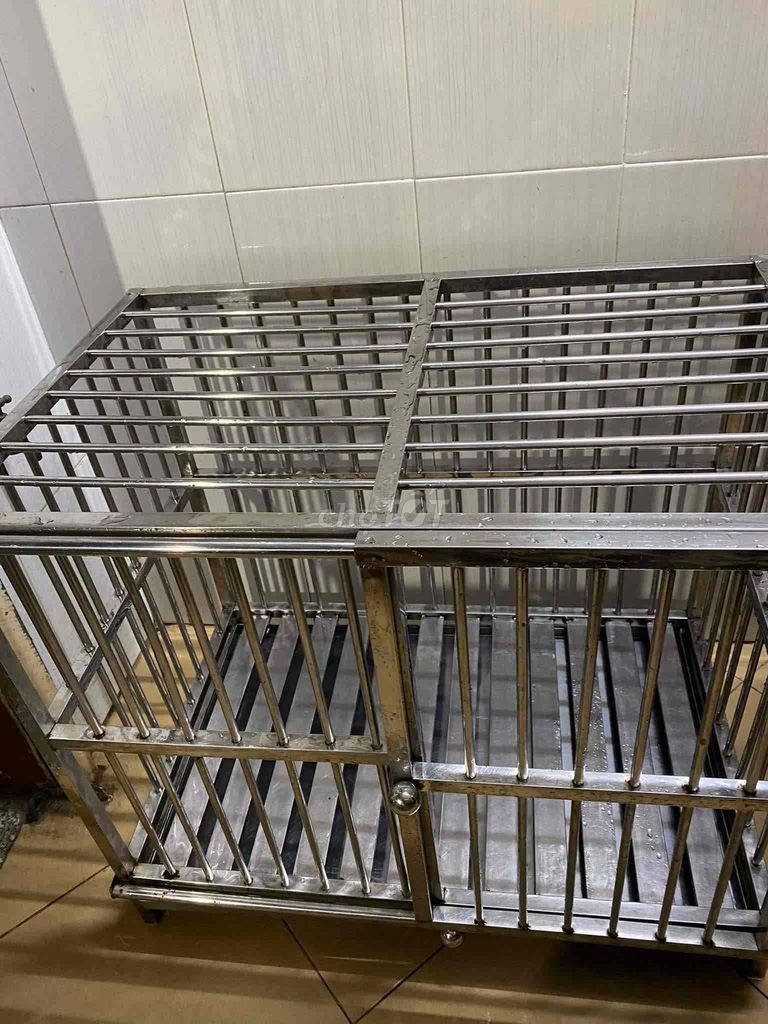 Chuồng chó cún Inox size to loại dày nhà đặt làm. Mua bán Phụ kiện, Thức ăn, Dịch vụ tại Quận Tân Bình Tp Hồ Chí Minh được đăng bởi Bo hình 1