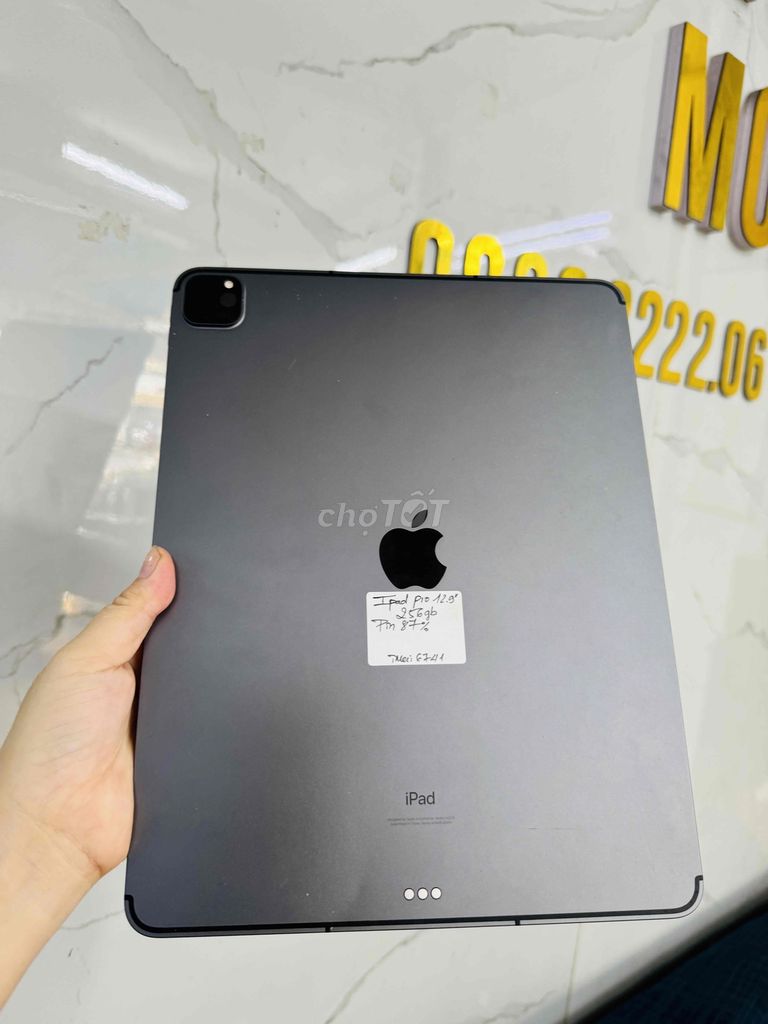 IPAD PRO 12.9in Gen 5 2021 256GB bản cóxài sim 5G