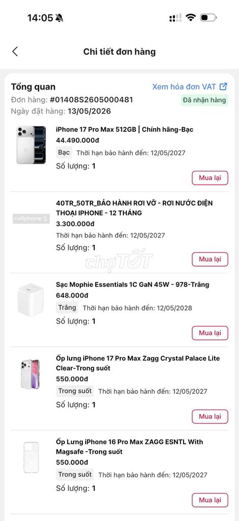 Apple iPhone 17 Pro Max Trắng. Mua bán Điện thoại tại Huyện Thanh Bình Đồng Tháp được đăng bởi Lộc Phan hình 1
