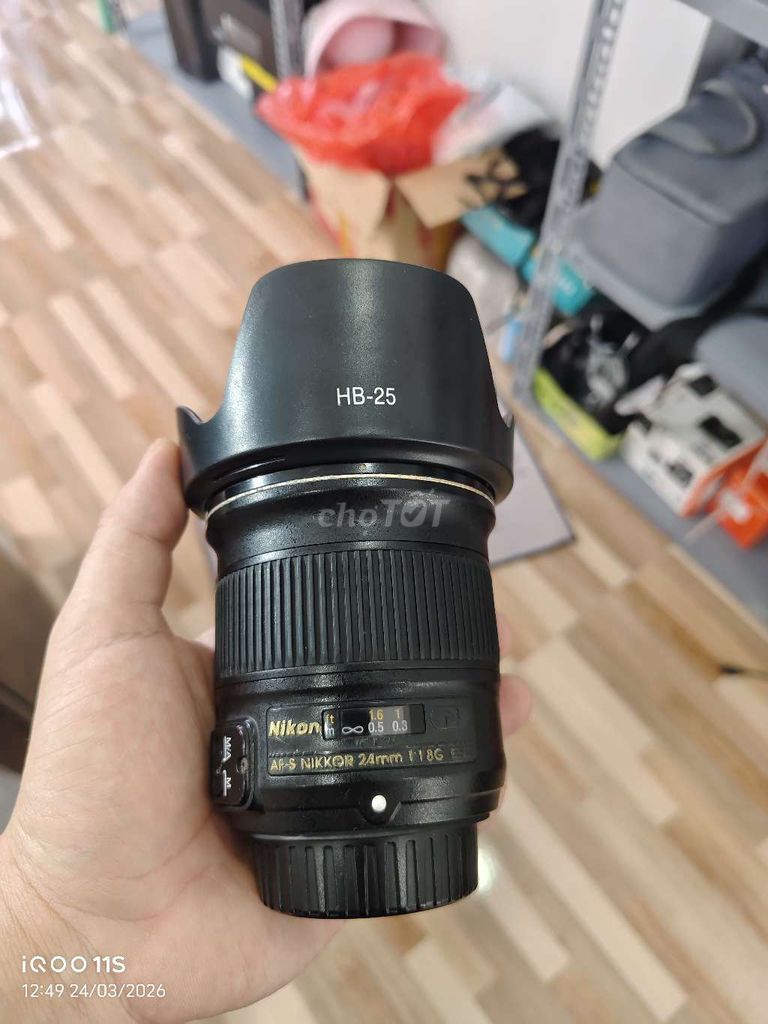 Ống kính Nikon 24mm 1.8 Nano Đã sử dụng. Mua bán Máy ảnh, Máy quay tại Quận Hải An Hải Phòng được đăng bởi Sơn Bùi hình 1