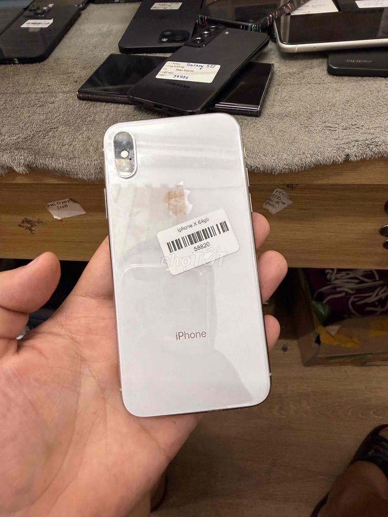 iPhone X 64GB Trắng. Mua bán Điện thoại tại Quận Đống Đa Hà Nội được đăng bởi  HT Mobie Trả góp nợ xáu bao duyệt hình 1
