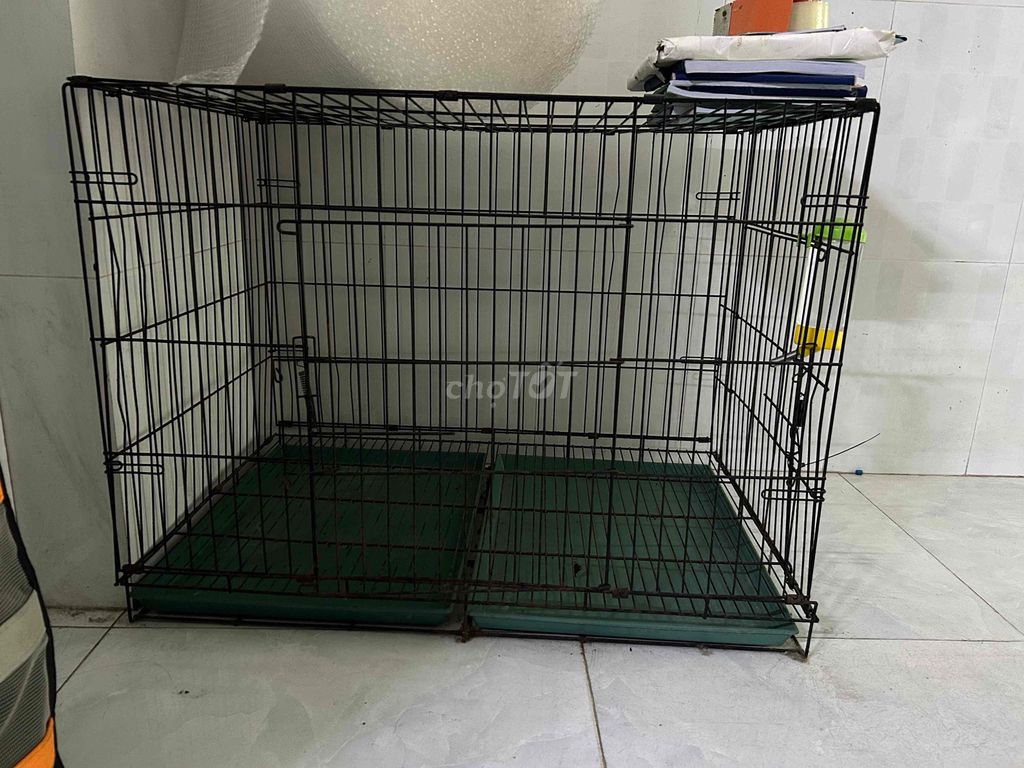 Thanh lý  Chuồng chó Sắt Đen 60x90x70cm. Mua bán Phụ kiện, Thức ăn, Dịch vụ tại Quận Gò Vấp Tp Hồ Chí Minh được đăng bởi Poodle Sài Gòn hình 1