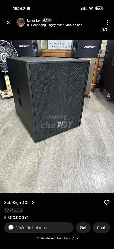 Loa siêu trầm Đen 601-1000W. Mua bán Tivi, Âm thanh tại Thị xã Tân Uyên Bình Dương được đăng bởi Nguyễn Chính  hình 1