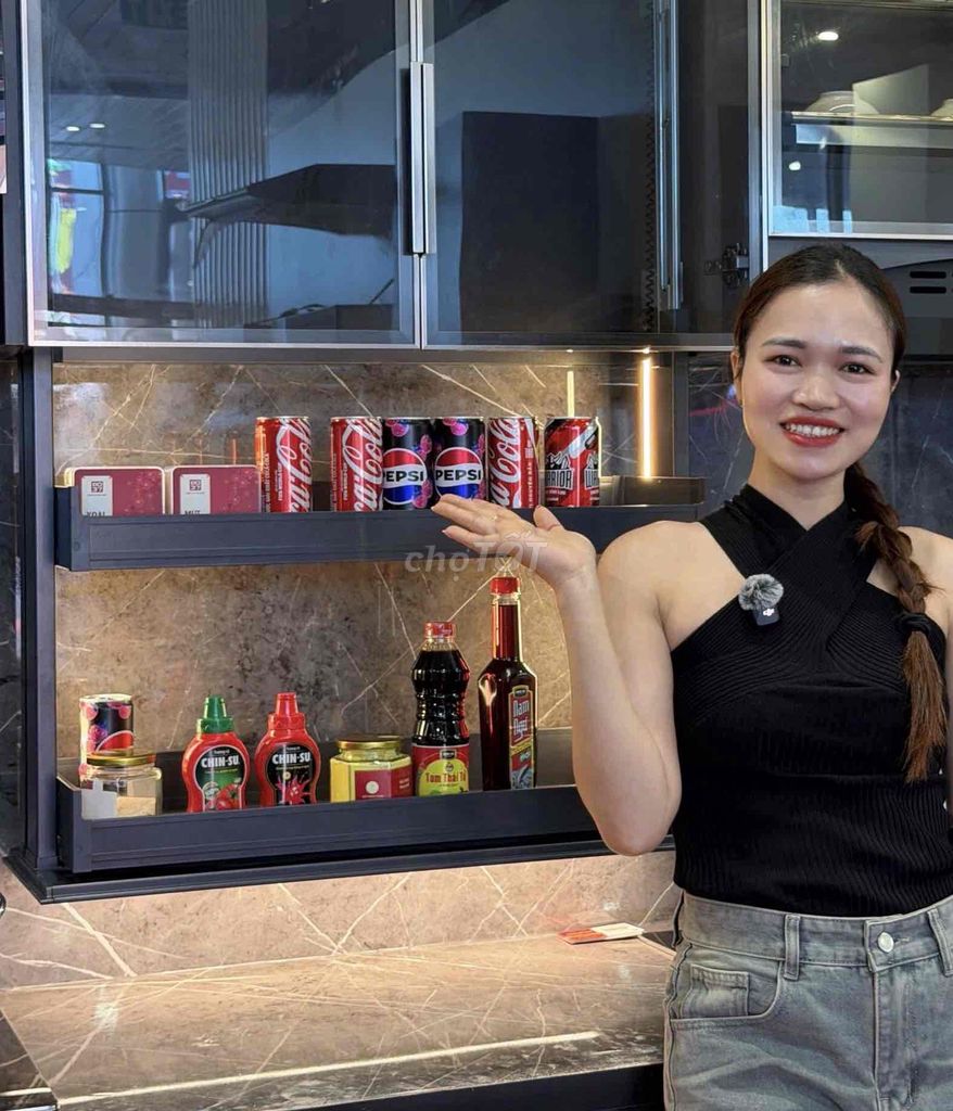 Có kệ gia vị nâng hạ điện Taking,chỉ cần 1 chạm. Mua bán Dụng cụ nhà bếp tại Quận Thanh Khê Đà Nẵng được đăng bởi Nội thất bếp trọn gói TST  hình 1