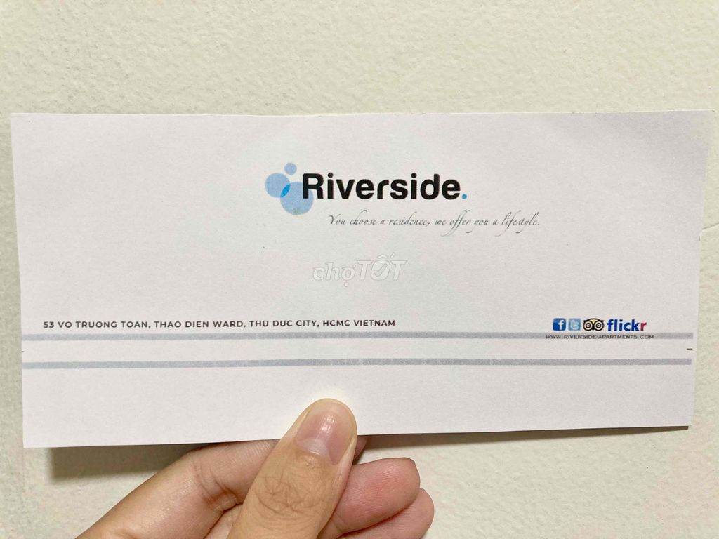 Voucher Riverside Apartments 2 phòng ngủ 2 đêm. Du lịch tại Thành phố Thủ Đức Tp Hồ Chí Minh được đăng bởi Ngân hình 1