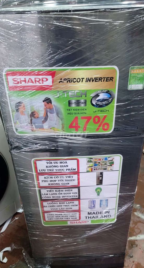 Thanh lý tủ lạnh Sharp inverter như mới 🎉