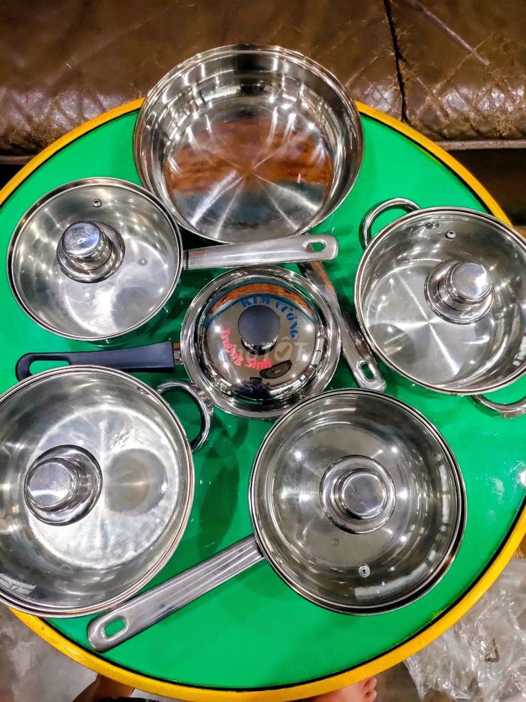 Bộ nồi Inox 304 Mới 100%. Mua bán Dụng cụ nhà bếp tại Thành phố Thủ Đức Tp Hồ Chí Minh được đăng bởi Thực Phẩm Tuấn Ngọc hình 1