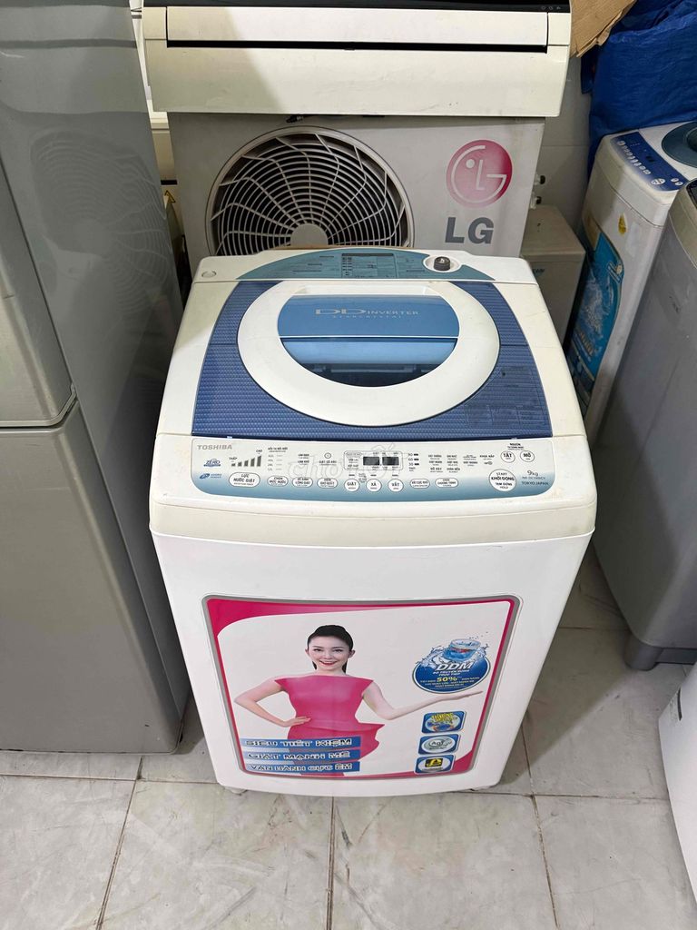 Máy giặt Toshiba 9kg DD Inverter Trắng bao lắp đăt. Mua bán Máy giặt tại Thành phố Thủ Đức Tp Hồ Chí Minh được đăng bởi Phước Long Thịnh  hình 1