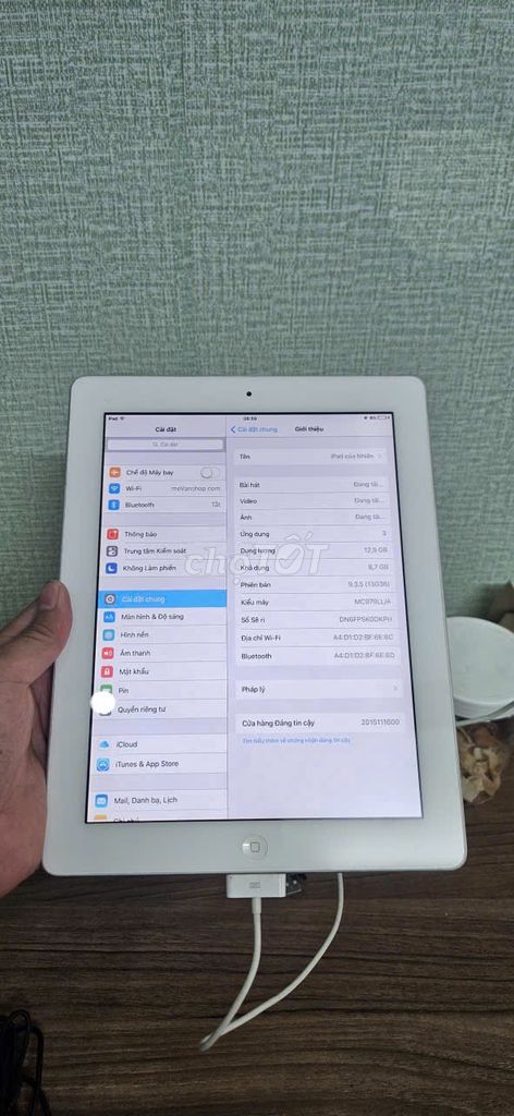 Apple iPad Gen 2 16GB Trắng (Kèm Sạc). Mua bán Máy tính bảng tại Quận Thanh Khê Đà Nẵng được đăng bởi Thành Nguyễn hình 1