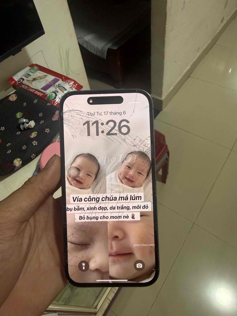 Apple iPhone 14 Pro 128GB Tím Màn hình nứt. Mua bán Điện thoại tại Thành phố Bảo Lộc Lâm Đồng được đăng bởi mike johnny hình 1