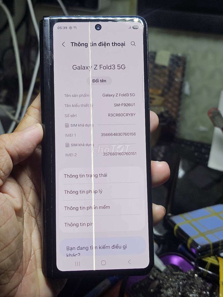 Galaxy Z Fold3 5G 512GB VN giá rẻ trải nghiệm . Mua bán Điện thoại tại Quận 8 Tp Hồ Chí Minh được đăng bởi Thiên Hòa mobile  hình 1