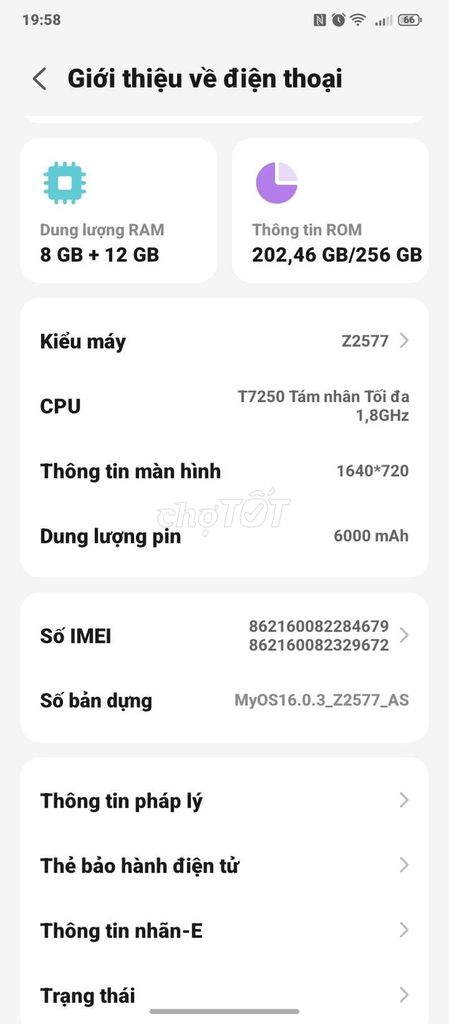 Nubia V80 Max 8/256GB full hộp, có giao lưu. Mua bán Điện thoại tại Quận 4 Tp Hồ Chí Minh được đăng bởi Thanh Toàn hình 1