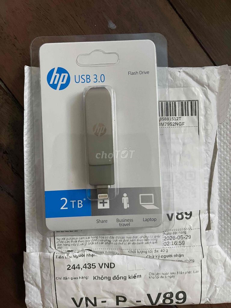 USB HP 2TB USB 3.0 Bạc. Mua bán Phụ kiện (Màn hình, Chuột...) tại Quận 8 Tp Hồ Chí Minh được đăng bởi Tạ Thị Kim Tiếng  hình 1