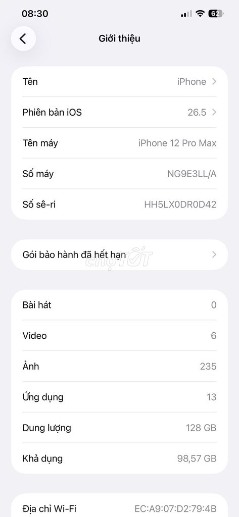 Apple iPhone 12 Pro Max 128GB. Mua bán Điện thoại tại Huyện Mê Linh Hà Nội được đăng bởi Hoànn Bùi Duy hình 1