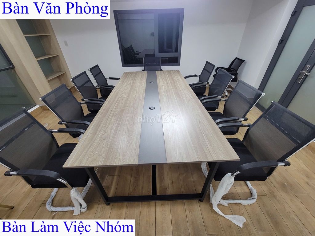 Bàn họp_ Bàn họp_ Bàn làm việc nhóm_Bàn cụm 2m4_13. Mua bán Đồ dùng văn phòng tại Quận 5 Tp Hồ Chí Minh được đăng bởi Nội Thất HD O9O253l225 hình 1