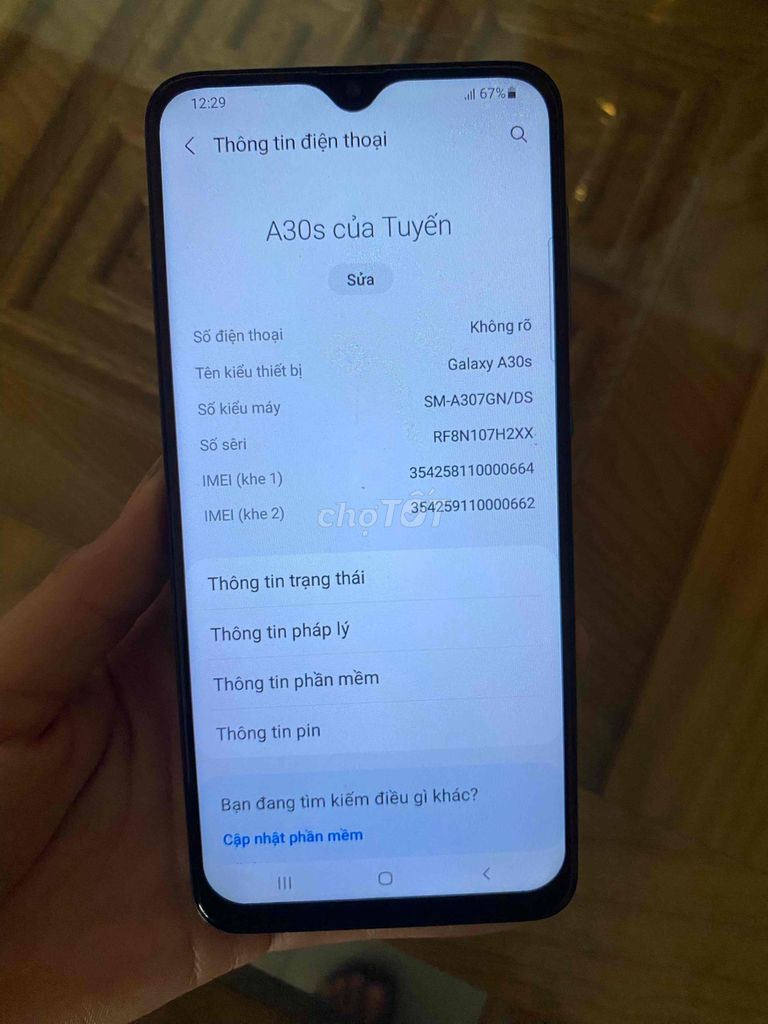 Samsung a30s 4/64g còn mới tinh. Mua bán Điện thoại tại Huyện Củ Chi Tp Hồ Chí Minh được đăng bởi Linh hình 1