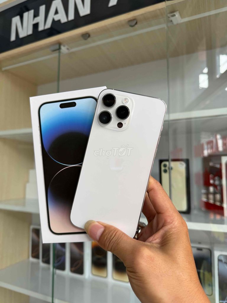 liPhone 14 Pro Max 256GB Trắng QT Mỹ Pin 100. Mua bán Điện thoại tại Thành phố Cà Mau Cà Mau được đăng bởi NHAN APPLE hình 1