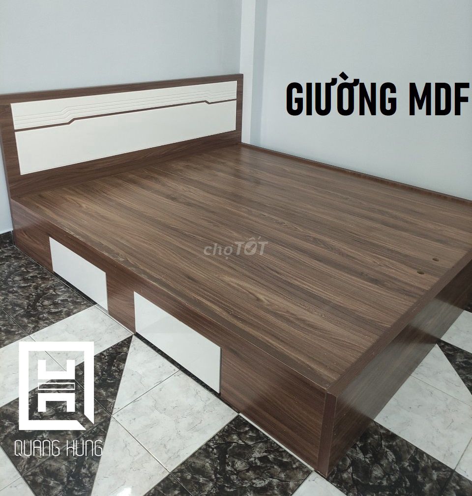 GIƯỜNG MDF-GIƯỜNG MDF=GIƯỜNG MDF=GIƯỜNG MDF$GIƯỜNG. Mua bán Giường, chăn ga gối nệm tại Thành phố Thuận An Bình Dương được đăng bởi NỘI THẤT NHÀ XINH hình 1