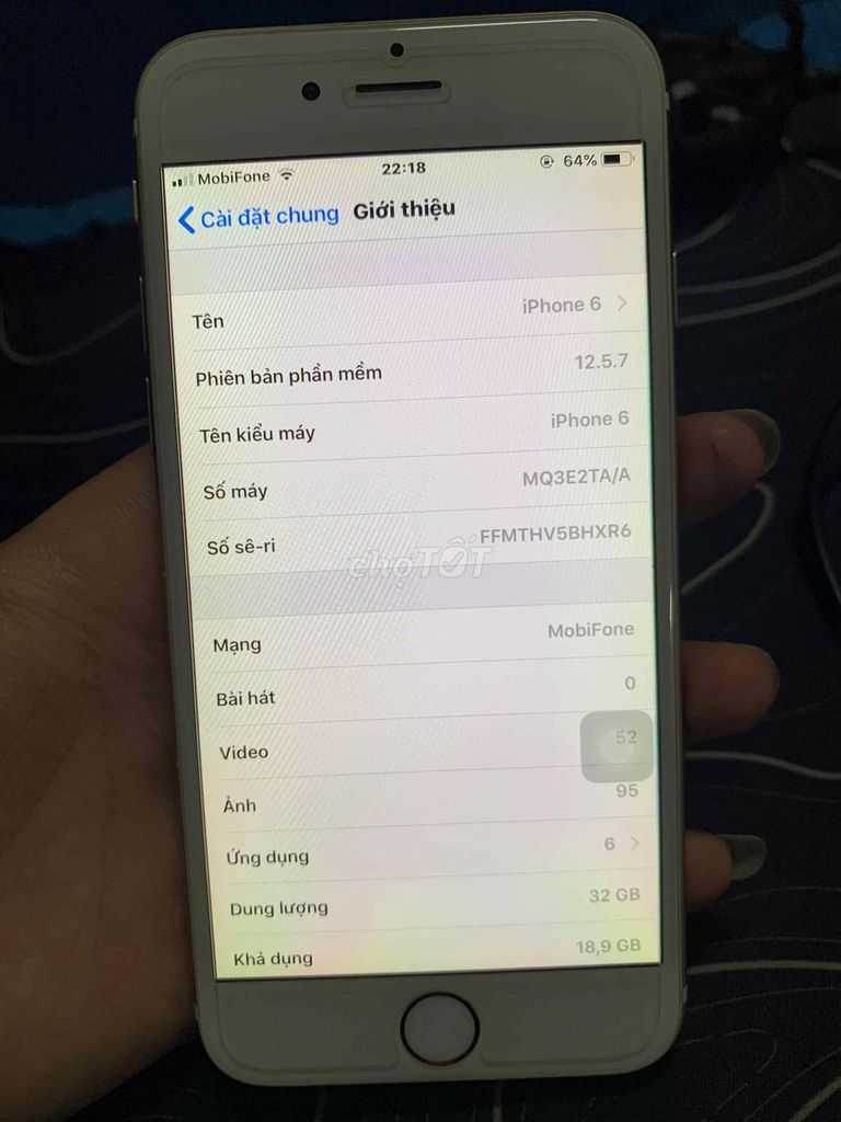 iPhone 6 32gb zin full. Mua bán Điện thoại tại Quận Bình Tân Tp Hồ Chí Minh được đăng bởi Huy hình 1