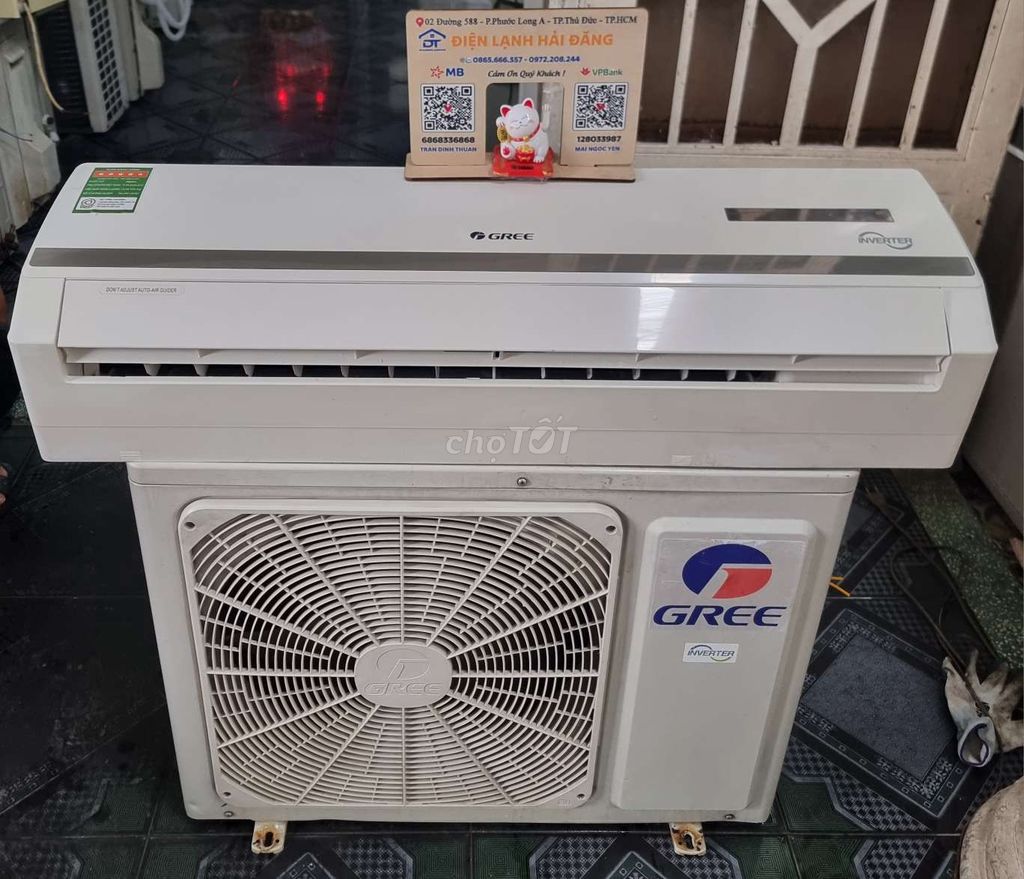 Gree 2hp inverter 6.5tr bao lắp, bh 6 tháng