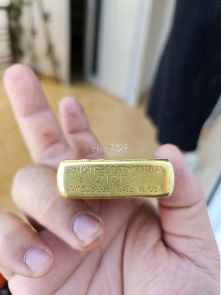 Vỏ bật lửa Zippo Đồng Vàng 1988. Mua bán Đồ sưu tầm, đồ cổ tại Thành phố Đà Lạt Lâm Đồng được đăng bởi Ngoc Le hình 1