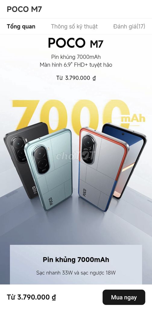 POCO M7. Mua bán Điện thoại tại Quận Gò Vấp Tp Hồ Chí Minh được đăng bởi Tan Dung Nguyen (Nguyen Tan Dung) hình 1