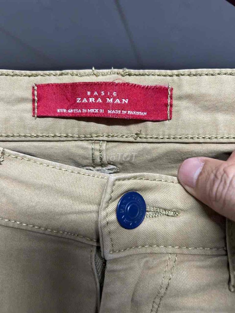 Quần dài Zara Nam EUR 40. Mua bán Quần áo tại Quận Gò Vấp Tp Hồ Chí Minh được đăng bởi ĐỒ Si HIỆU CHÍNH HÃNG hình 1