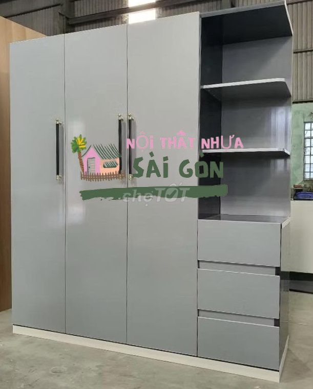 Tủ quần áo Nhựa Đài Loan 1m8x1m45 . Mua bán Tủ, kệ gia đình tại Quận Bình Tân Tp Hồ Chí Minh được đăng bởi Cửa Hàng Nội Thất hình 1
