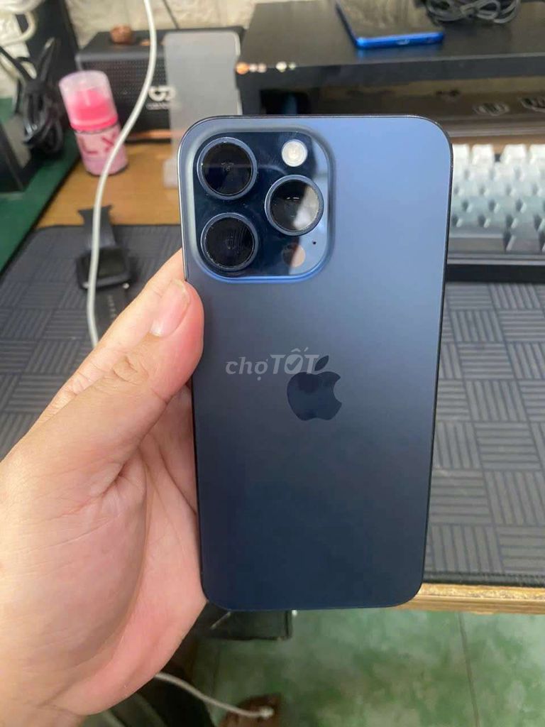 Apple iPhone 15 Pro Max Xanh. Mua bán Điện thoại tại Thành phố Vĩnh Long Vĩnh Long được đăng bởi Cầm đồ thanh lý  hình 1