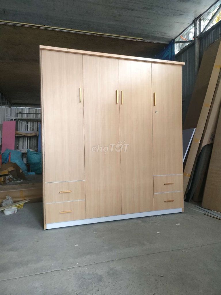 Tủ áo 4 cánh. Mua bán Tủ, kệ gia đình tại Quận Bình Thuỷ Cần Thơ được đăng bởi Nội thất nhựa cao cấp Vincoplast hình 1