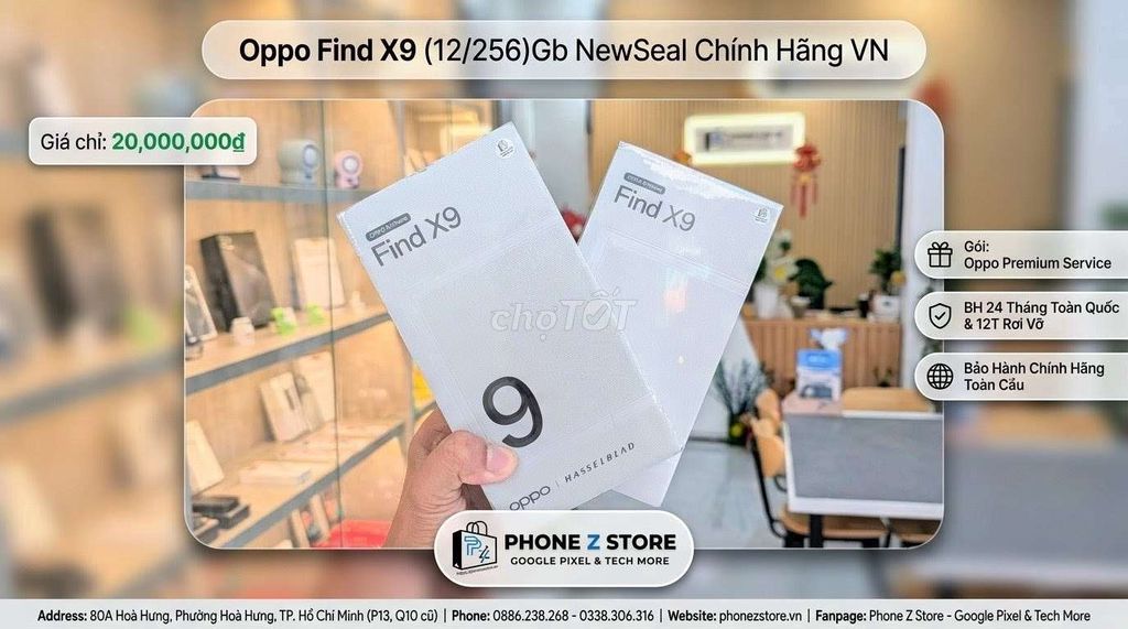 Oppo Find X9 256GB. Mua bán Điện thoại tại Quận 10 Tp Hồ Chí Minh được đăng bởi Phone Z Store hình 1