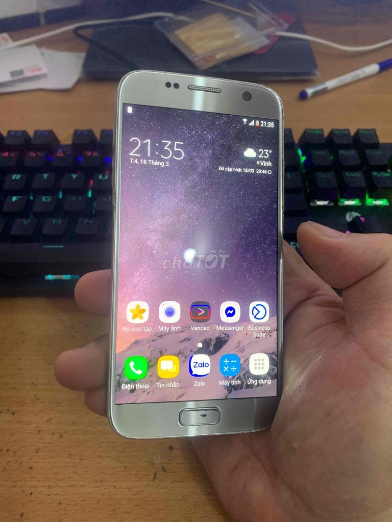 Samsung S7 Vàng hồng Hàn Quốc. Mua bán Điện thoại tại Thành phố Vinh Nghệ An được đăng bởi SƠN TRƯỜNG hình 1