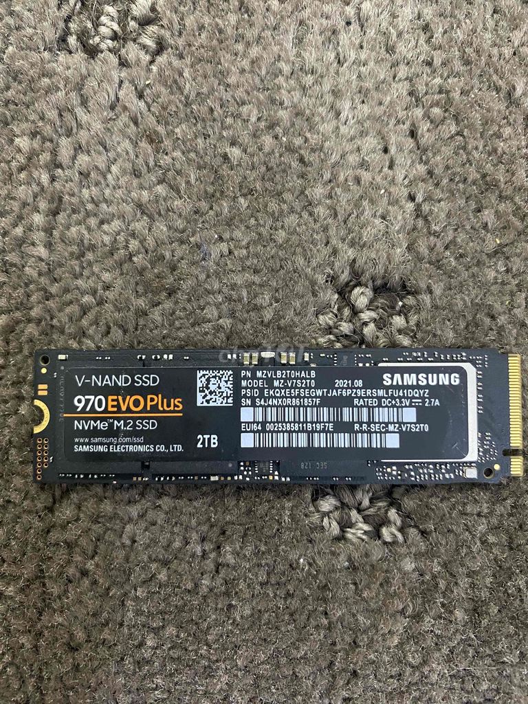 SSD NVME 970 EVO Plus 2tb. Mua bán Linh kiện (RAM, Card...) tại Quận Gò Vấp Tp Hồ Chí Minh được đăng bởi MS Quỳnh hình 1