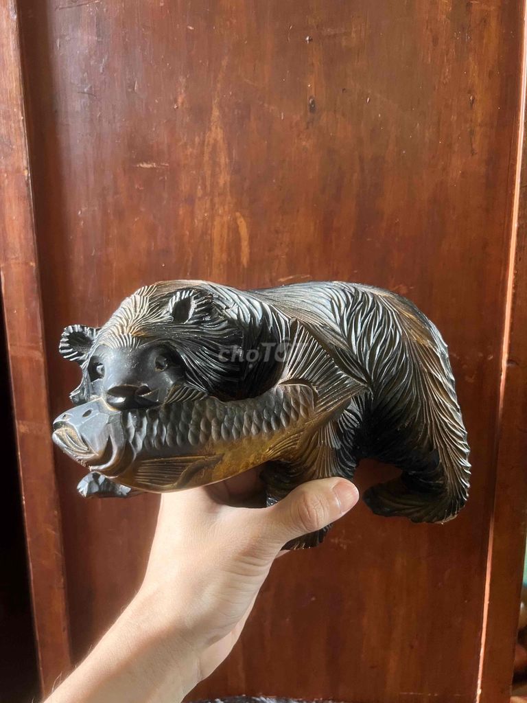 Tượng gỗ Nhật Bản Hokkaido 22cm. Mua bán Đồ sưu tầm, đồ cổ tại Thành phố Châu Đốc An Giang được đăng bởi Lê Bình Cầm Đồ 2 hình 1