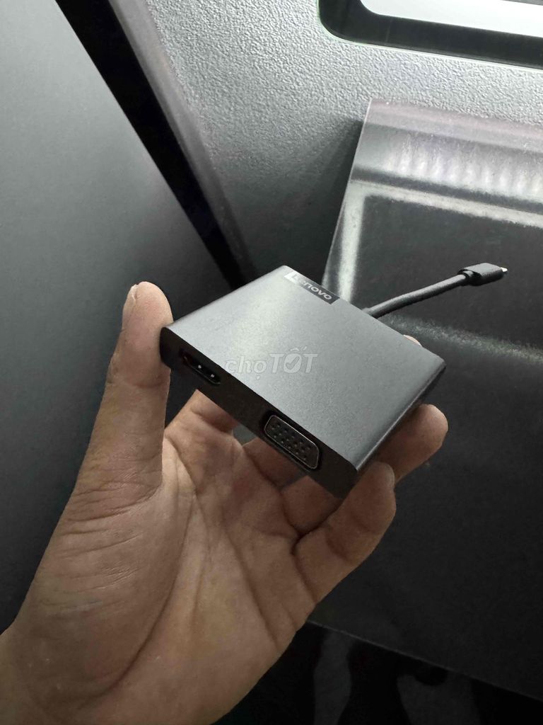 Hub HDMI VGA Lenovo USB-C Đen. Mua bán Phụ kiện (Màn hình, Chuột...) tại Huyện Thường Tín Hà Nội được đăng bởi Thành Giang hình 1