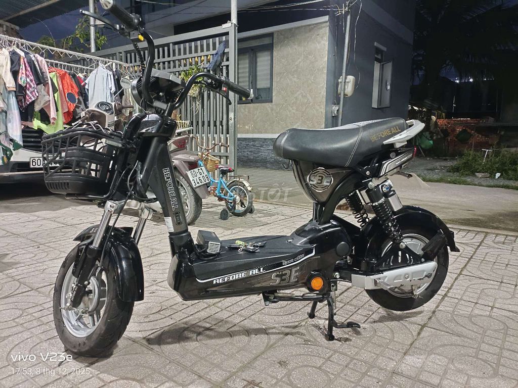 Xe đạp điện Before All S3E Đen đẹp đủ phụ kiện. Mua bán Xe điện tại Huyện Nhơn Trạch Đồng Nai được đăng bởi như quỳnh  hình 3