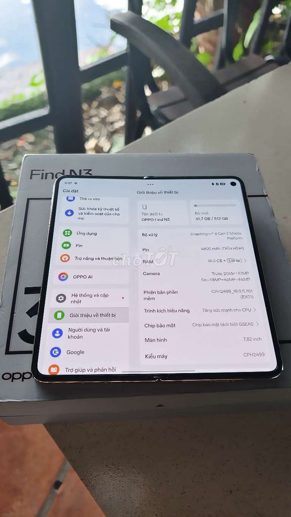 Oppo Find N3 Gold VN 16- 512GB Fullbox. Mua bán Điện thoại tại Thành phố Thủ Đức Tp Hồ Chí Minh được đăng bởi Minh Trí hình 1