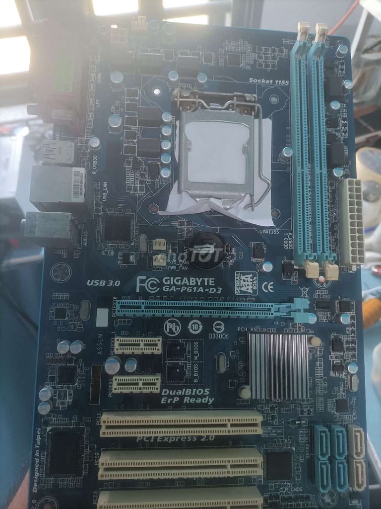 Bo mạch chủ Gigabyte GA-P61A-D3 Hỏng. Mua bán Linh kiện (RAM, Card...) tại Huyện Thống Nhất Đồng Nai được đăng bởi Lê Văn Đồng  hình 1