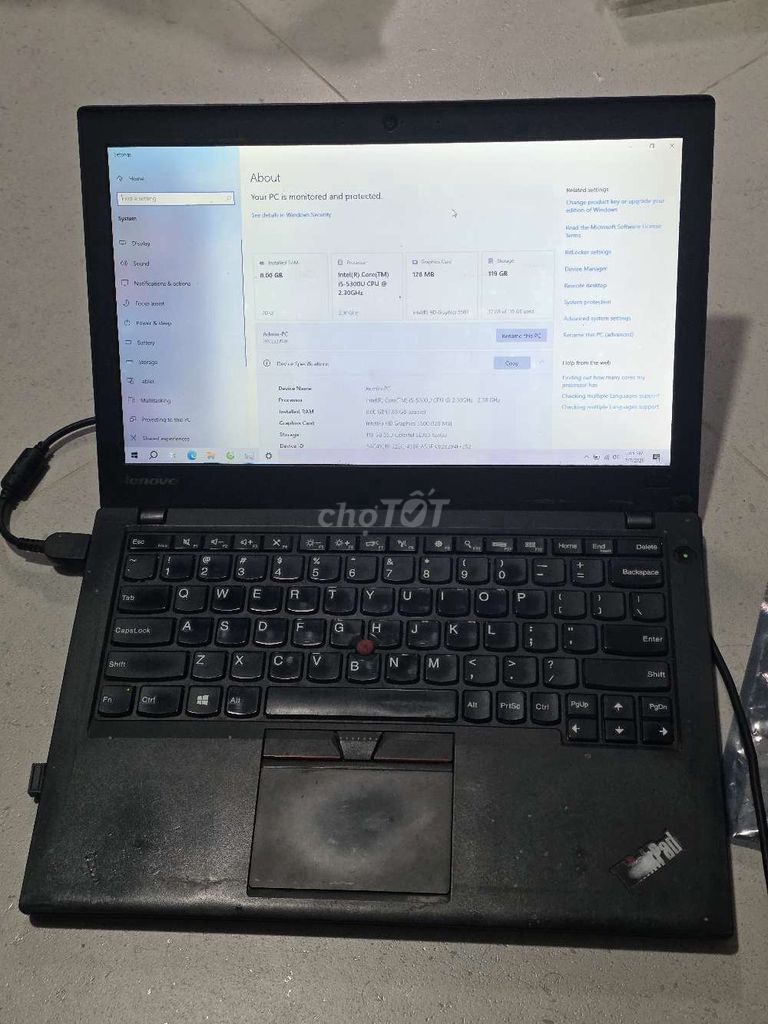 Lenovo ThinkPad X250 I5 5300U 8GB/128GB SSD. Mua bán Laptop tại Thành phố Thủ Đức Tp Hồ Chí Minh được đăng bởi T Hiếu hình 1