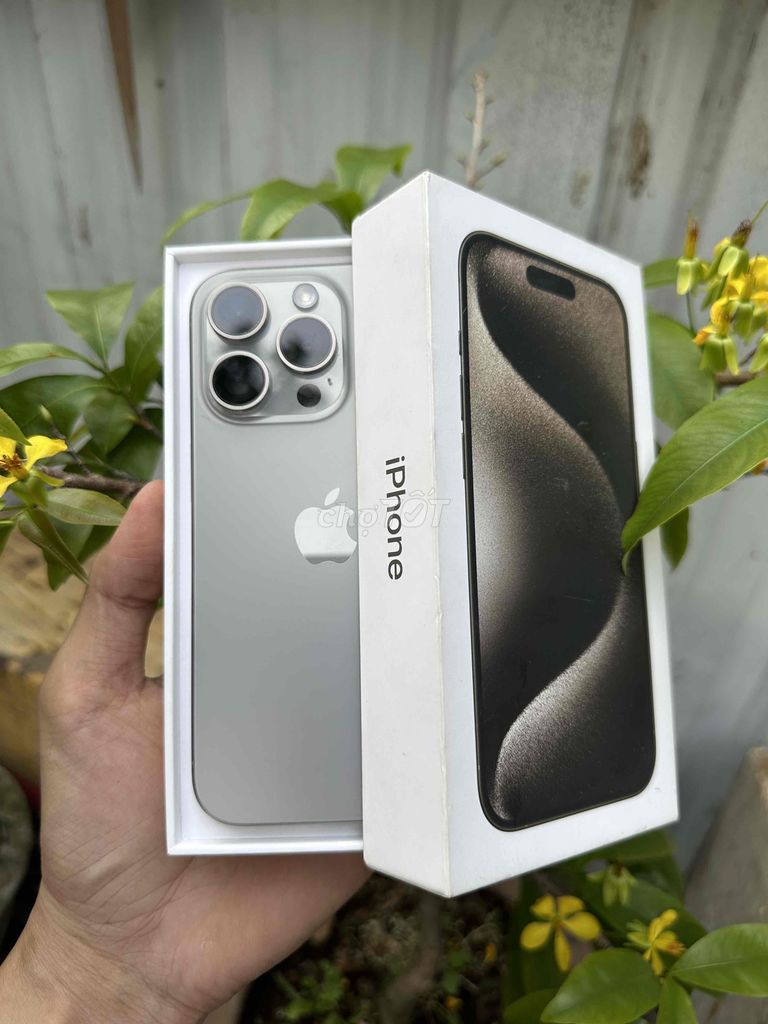 Iphone 15 Pro 128 VN Tự nhiên Fullbox nguyên bản