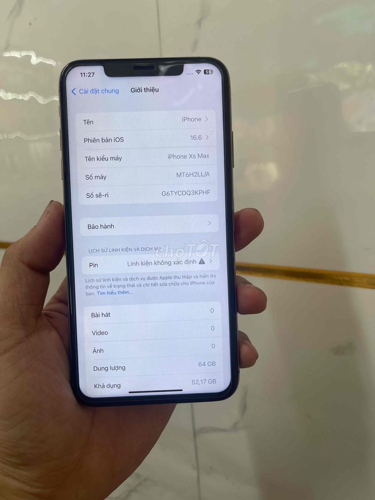 Apple iPhone Xs Max 64GB Vàng. Mua bán Điện thoại tại Quận Liên Chiểu Đà Nẵng được đăng bởi GT shop hình 1