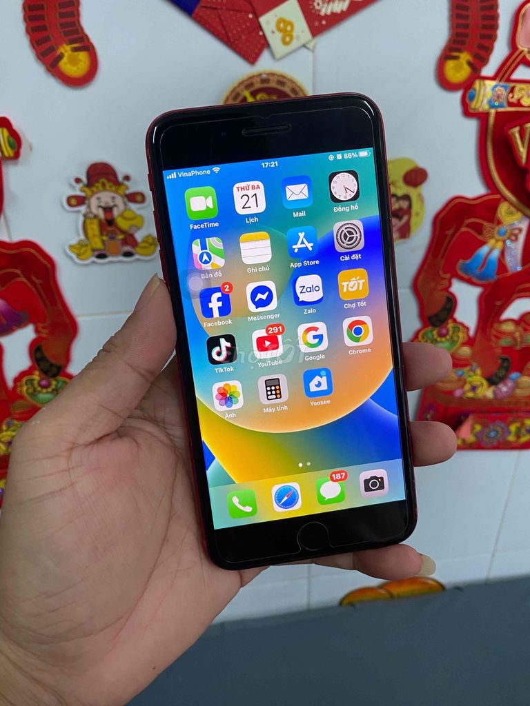 Apple iPhone 8 Plus 64GB Đỏ. Mua bán Điện thoại tại Thành phố Long Xuyên An Giang được đăng bởi Tài MOBI hình 1