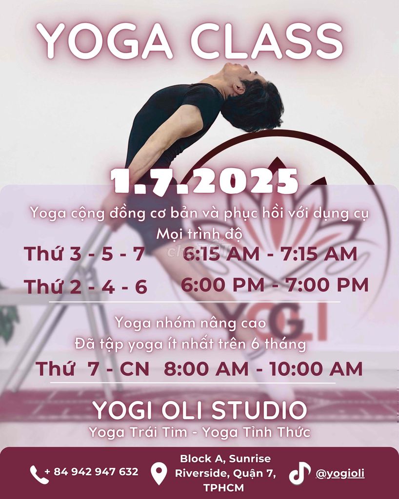 CHIÊU SINH YOGA CƠ BẢN VÀ NÂNG CAO. Dịch vụ tại Huyện Nhà Bè Tp Hồ Chí Minh được đăng bởi Thanhtr hình 3
