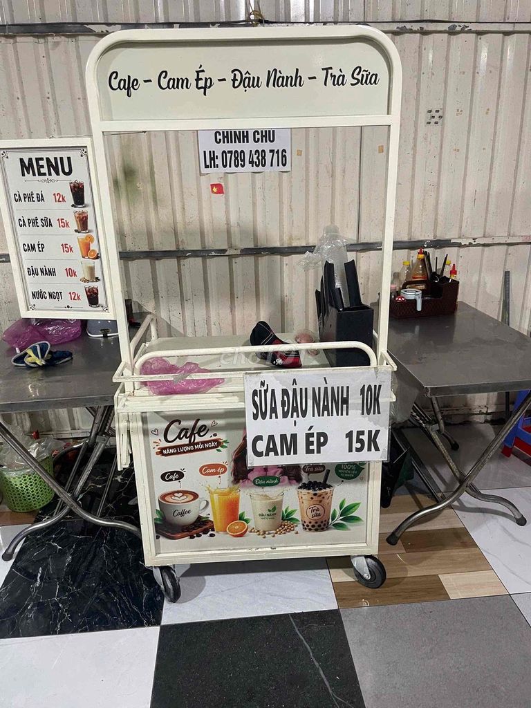 Xe bán hàng rong Kim loại Trắng. Mua bán Đồ chuyên dụng, Giống nuôi trồng tại Thành phố Thủ Đức Tp Hồ Chí Minh được đăng bởi liem hình 1