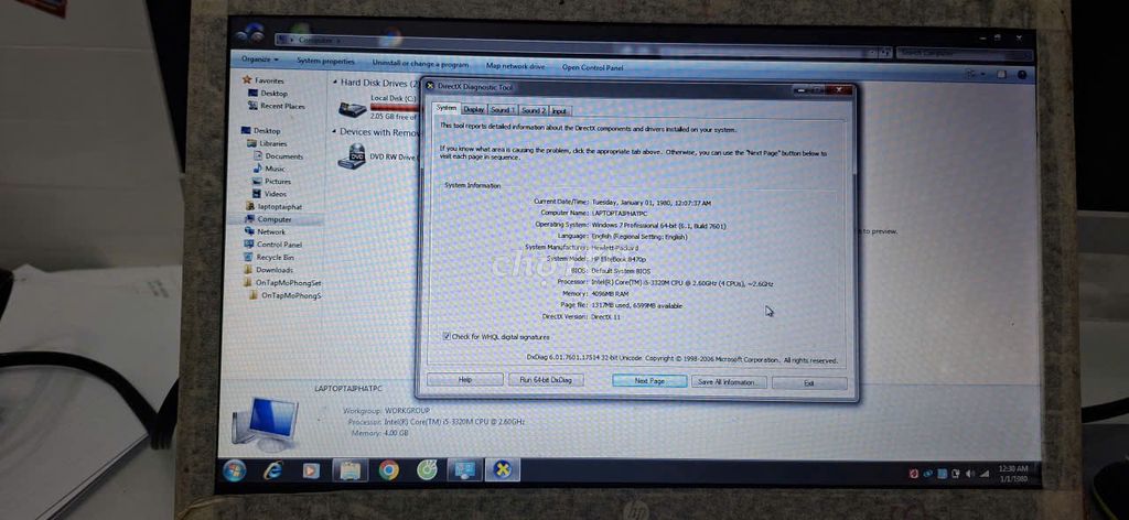 HP Elitebook 8470p i5 4GB/128GB Like New. Mua bán Laptop tại Thị xã Bến Cát Bình Dương được đăng bởi Trần Thái Lãm hình 1