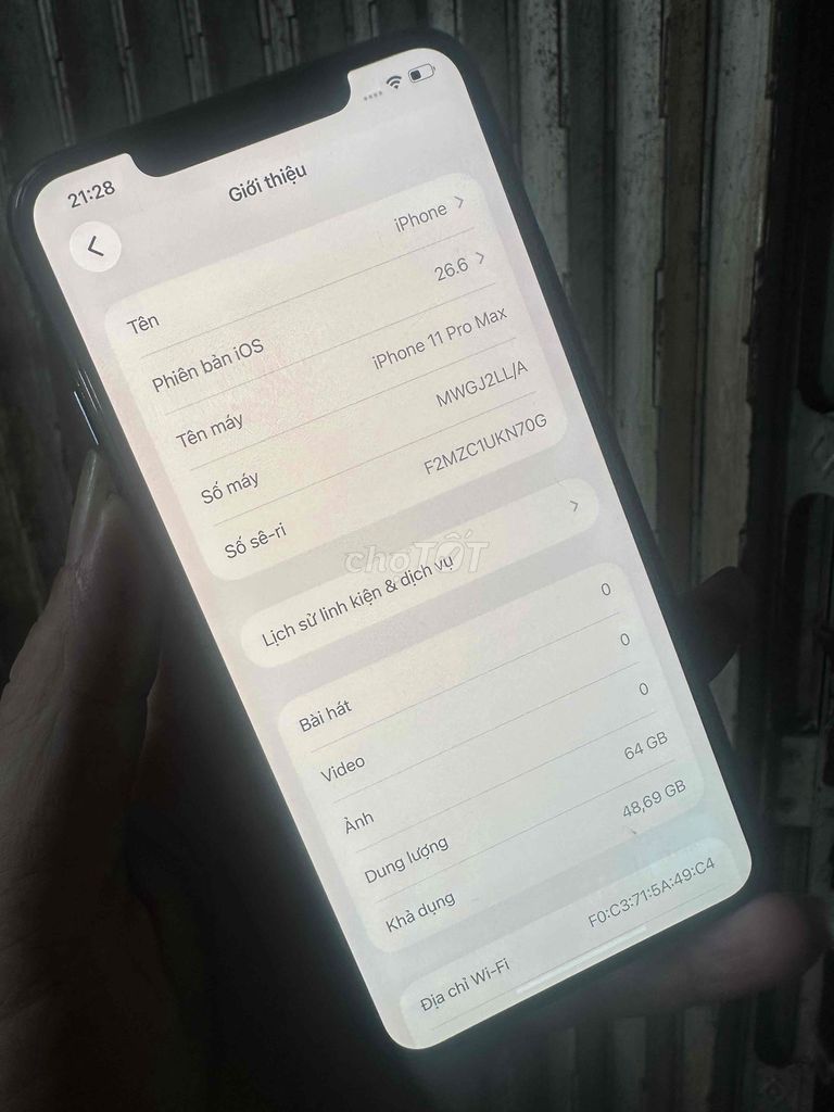 Apple iPhone 11 Pro Max 64GB Xanh rêu. Mua bán Điện thoại tại Quận Bình Tân Tp Hồ Chí Minh được đăng bởi nguyễn sang  hình 1