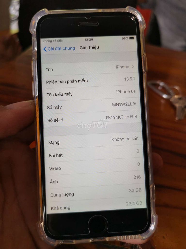 Apple iPhone 6s 32GB, IOS 13, zin sưu tầm 98%. Mua bán Điện thoại tại Quận Tân Phú Tp Hồ Chí Minh được đăng bởi Hiếu hình 1
