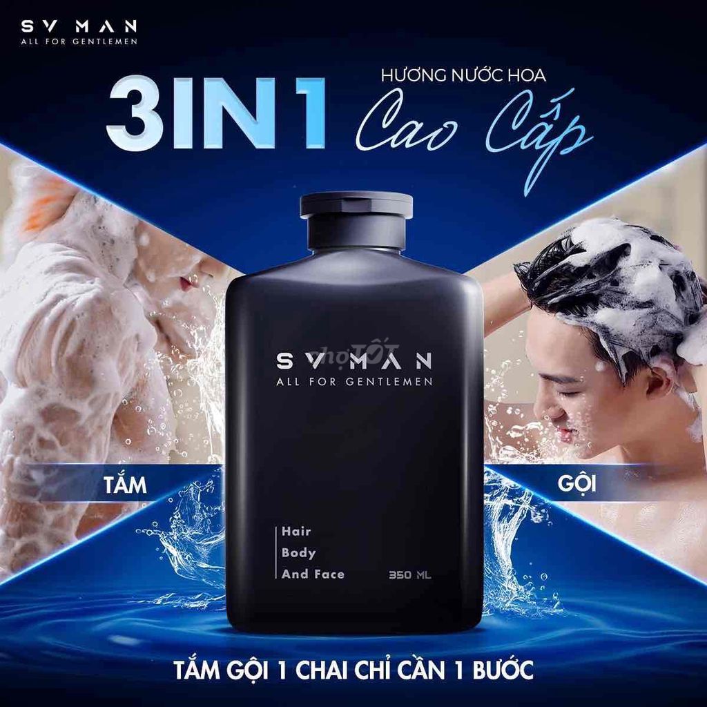 dầu gội đầu SVMAN 3 trong một 350ml